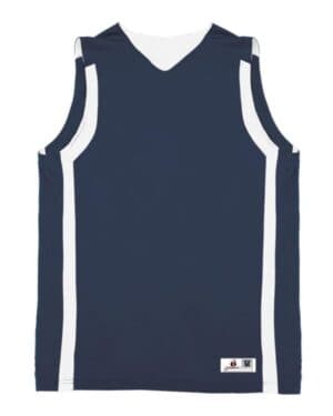 NAVY/ WHITE Alleson athletic 8551 b-core b-slam reversible tank top