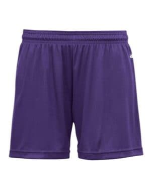 PURPLE Badger 4116 women's b-core 5 inseam shorts