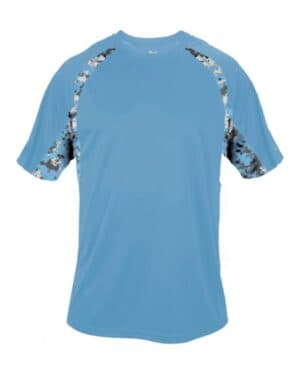 COLUMBIA BLUE/ COLUMBIA BLUE Badger 4140 hook digital t-shirt