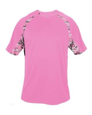 PINK/ PINK DIGITAL Badger 4140 hook digital t-shirt