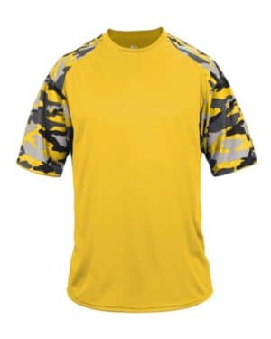 GOLD/ GOLD CAMO Badger 4141 camo sport t-shirt