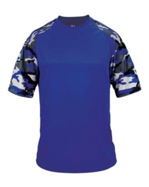 ROYAL/ ROYAL CAMO Badger 4141 camo sport t-shirt