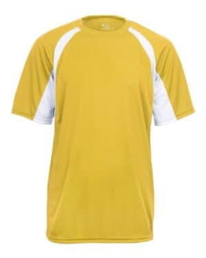 GOLD/ WHITE Badger 4144 b-core hook t-shirt