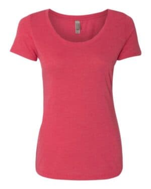 VINTAGE SHOCKING PINK Next level 6730 womens triblend scoop neck t-shirt