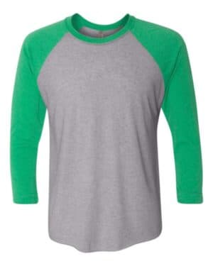 ENVY SLEEVES/ PREMIUM HEATHER BODY Next level 6051 triblend three-quarter raglan t-shirt