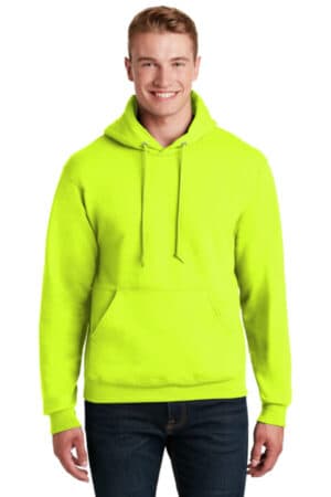 SAFETY GREEN 4997M jerzees super sweats nublend-pullover hooded sweatshirt