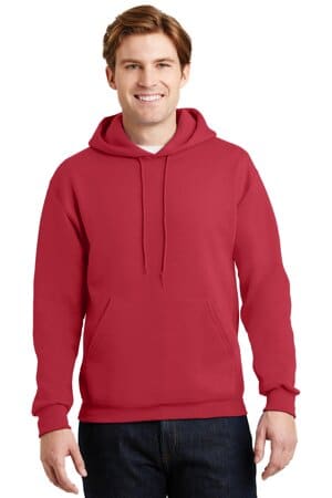 TRUE RED 4997M jerzees super sweats nublend-pullover hooded sweatshirt
