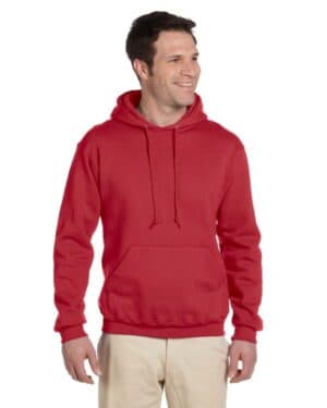 TRUE RED 4997 adult super sweats nublend fleece pullover hooded sweatshirt