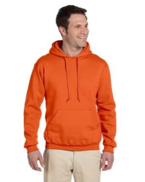 SAFETY ORANGE 4997 adult super sweats nublend fleece pullover hooded sweatshirt