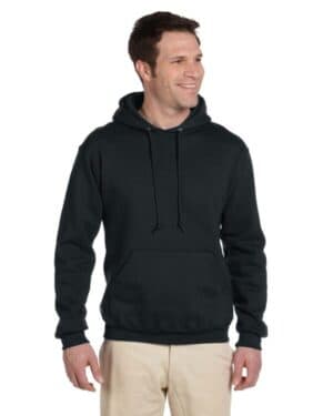 BLACK 4997 adult super sweats nublend fleece pullover hooded sweatshirt