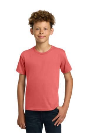 CORAL SILK CORAL SILK 5000B gildan-youth heavy cotton 100% cotton t-shirt