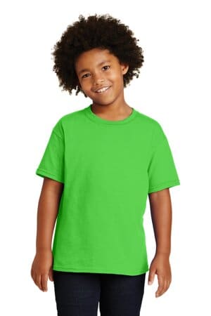 ELECTRIC GREEN 5000B gildan-youth heavy cotton 100% cotton t-shirt