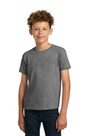 GRAPHITE HEATHER 5000B gildan-youth heavy cotton 100% cotton t-shirt