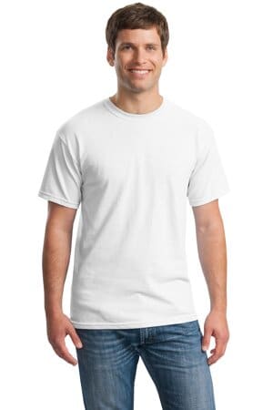 WHITE 5000 gildan-heavy cotton 100% cotton t-shirt