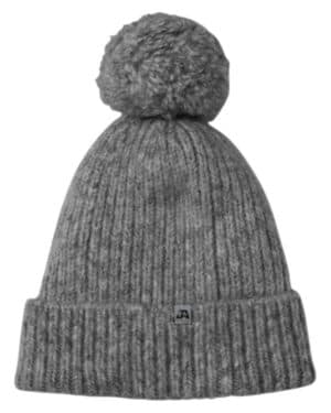 CHARCOAL HEATHER J america 5009JA swap-a-pom knit hat