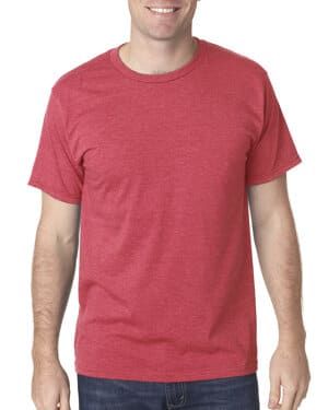 HEATHER RED Bayside 5010 adult usa made heather jersey t-shirt