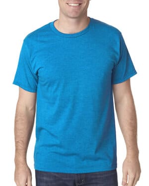 HTHR TURQUOISE Bayside 5010 adult usa made heather jersey t-shirt