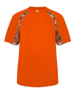 BURNT ORANGE/ BURNT ORANGE Badger 4140 hook digital t-shirt
