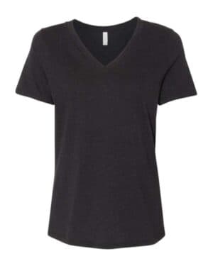 BLACK HEATHER Bella canvas 6405CVC women's relaxed heather cvc v-neck tee