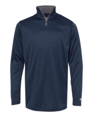 NAVY/ GRAPHITE Badger 2102 youth b-core quarter-zip pullover
