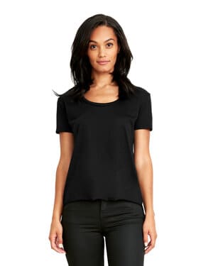 BLACK Next level apparel 5030 ladies' festival scoop