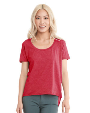 RED Next level apparel 5030 ladies' festival scoop