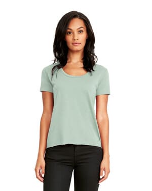 STONEWASH GREEN Next level apparel 5030 ladies' festival scoop