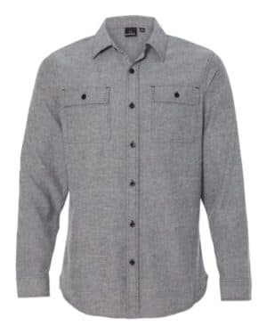 HEATHER GREY Burnside 8200 solid flannel shirt
