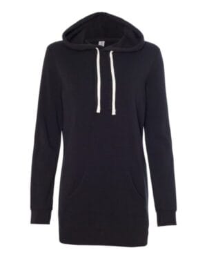 BLACK PRM65DRS womens special blend hooded sweatshirt dress