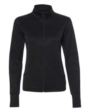 BLACK Independent trading co EXP60PAZ women's poly-tech full-zip track jacket