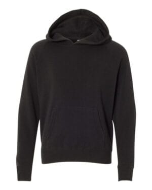 BLACK PRM15YSB youth special blend raglan hooded sweatshirt