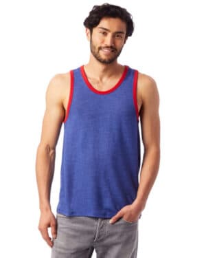 VINT ROYAL/ RED Alternative 5053BP unisex vintage jersey keeper tank