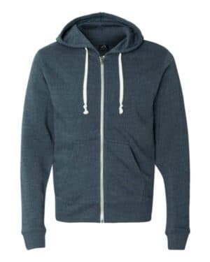 NAVY TRIBLEND J america 8872 triblend full-zip hooded sweatshirt