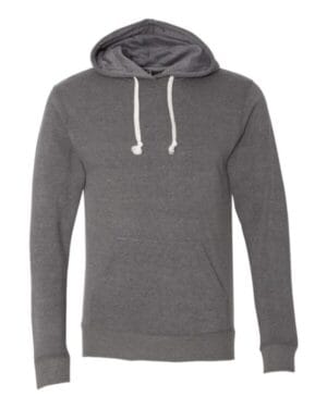 SMOKE TRIBLEND J america 8871 triblend fleece hooded sweatshirt