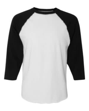 6930 baseball fine jersey three-quarter sleeve tee