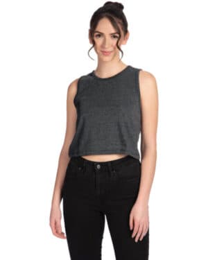 CHARCOAL Next level apparel 5083 ladies' festival cropped tank