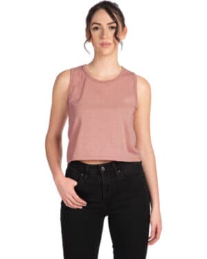 DESERT PINK Next level apparel 5083 ladies' festival cropped tank