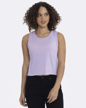 LAVENDER Next level apparel 5083 ladies' festival cropped tank