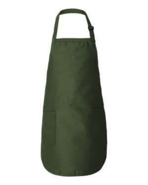 Q-tees Q4350 full-length apron with pockets