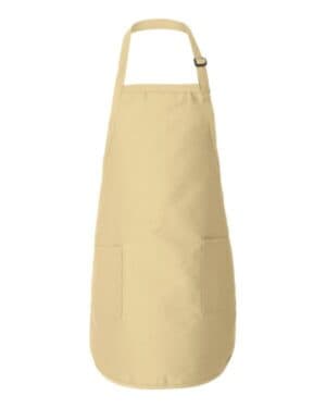 Q-tees Q4350 full-length apron with pockets
