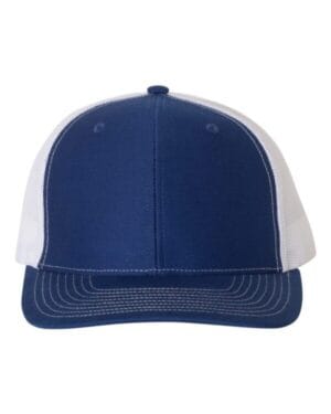 ROYAL/ WHITE Richardson 112 adjustable snapback trucker cap