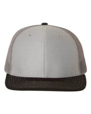 GREY/ CHARCOAL/ BLACK Richardson 112 adjustable snapback trucker cap