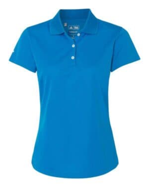 SHOCK BLUE/ WHITE Adidas A131 women's basic polo