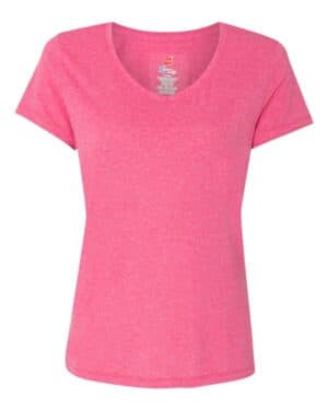 JAZZBERRY PINK TRIBLEND Hanes 42VT perfect-t womens triblend v-neck t-shirt