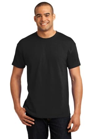 BLACK 5170 hanes-ecosmart 50/50 cotton/poly t-shirt