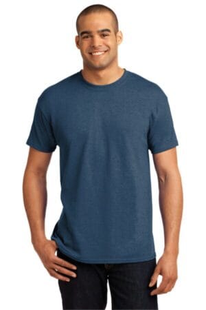 HEATHER BLUE 5170 hanes-ecosmart 50/50 cotton/poly t-shirt