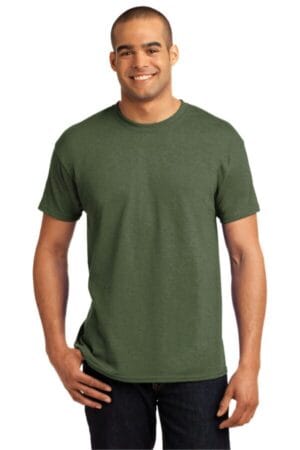 HEATHER GREEN 5170 hanes-ecosmart 50/50 cotton/poly t-shirt