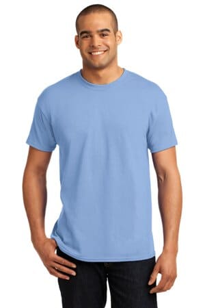 LIGHT BLUE 5170 hanes-ecosmart 50/50 cotton/poly t-shirt