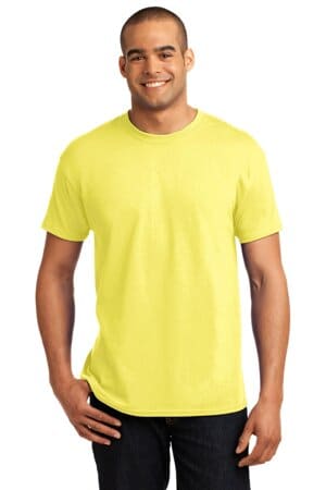 YELLOW 5170 hanes-ecosmart 50/50 cotton/poly t-shirt