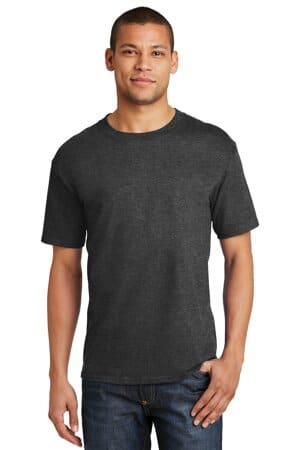 CHARCOAL HEATHER*** 5180 hanes beefy-t-100% cotton t-shirt